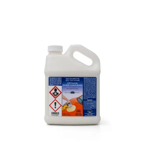 Optimum Hyper Compound to zaawansowana technologicznie, mocno tnąca pasta polerska w sprayu, stworzona do szybkiej i skutecznej korekty lakieru samochodowego.