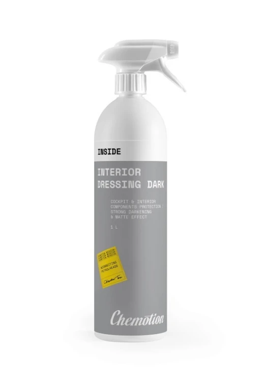 Chemotion Interior Dressing Dark 1L - Środek Do Zabezpieczenia Plastików Mocno Przyciemniający Matowy