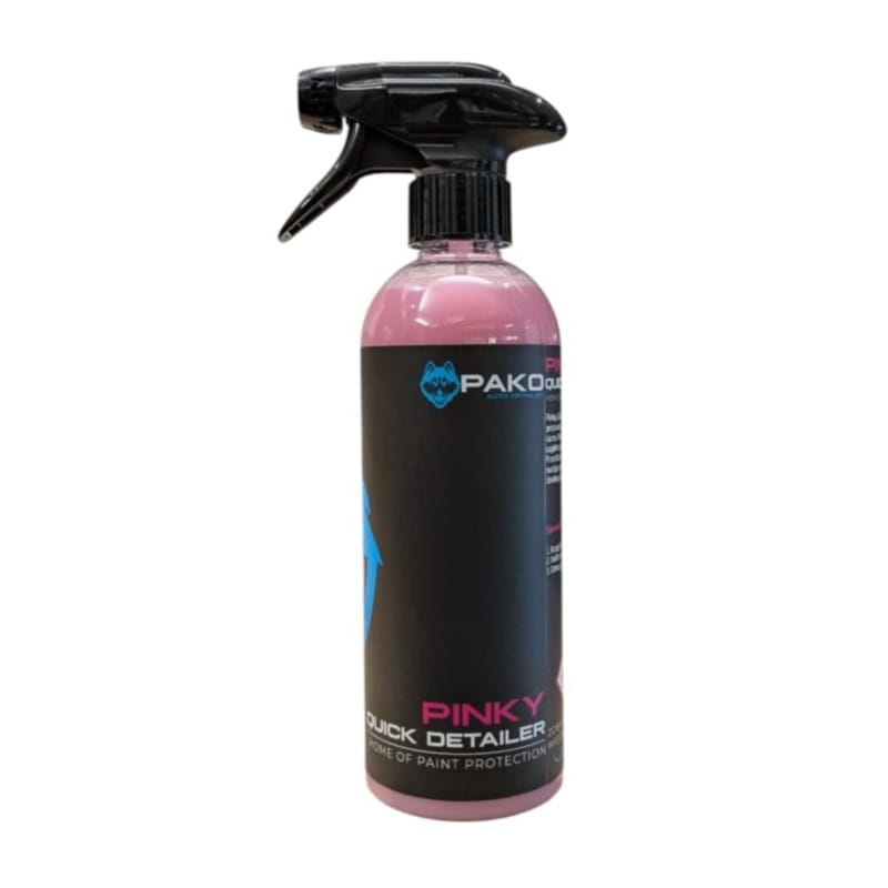 Opakowanie Pako Pinky Quick Detailer 500 ml z atomizerem.